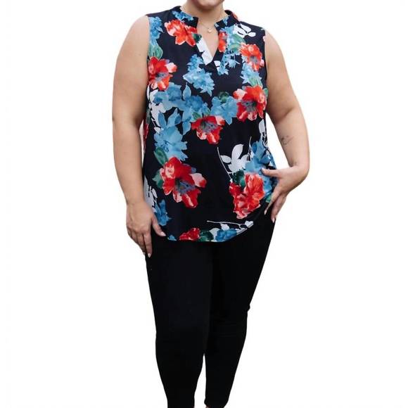 NEW SHOPIN IN LA a rose by any other name sleeveless top in black - Picture 1 of 4